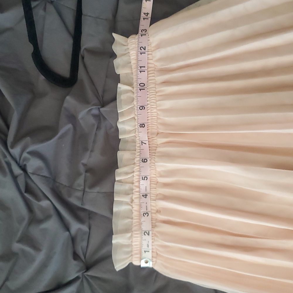 Haute Monde Blush A-Line Tulle Skirt - Picture 3 of 4